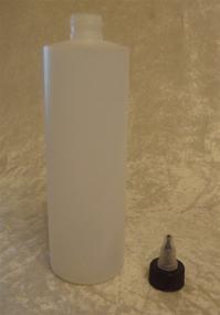 img 1 attached to Large 16 Oz Natural Cylinder Bottles