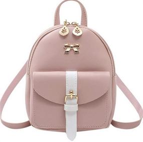 img 4 attached to 👜 Swedish Style Women's Mini Shoulder Bag: Trendy, Lightweight, Waterproof, and Crossbody Cell Phone Purse Backpack for Travel