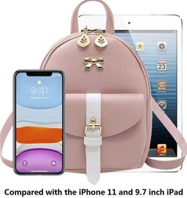 img 2 attached to 👜 Swedish Style Women's Mini Shoulder Bag: Trendy, Lightweight, Waterproof, and Crossbody Cell Phone Purse Backpack for Travel