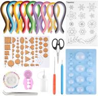 🎨 tuparka 19 pcs paper quilling kits - 45 colors, 900 strips - diy craft with quilling art paper logo