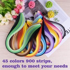 img 3 attached to 🎨 TUPARKA 19 Pcs Paper Quilling Kits - 45 Colors, 900 Strips - DIY Craft with Quilling Art Paper