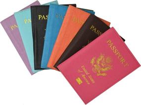 img 1 attached to Travel Leather Passport Organizer Protector Travel Accessories in Passport Covers