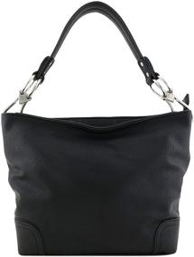 img 3 attached to Женские сумки и кошельки Hobo с черным металлическим оборудованием для плеча