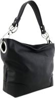 womens hobo shoulder hardware black women's handbags & wallets logo