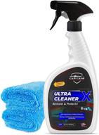 🚗 car care haven ultra cleaner x (32oz kit + 2 microfiber towels) - all-in-one interior and exterior cleaner: upholstery, leather, dashboard, plastic seats, trim, vinyl, cloth, rubber, carpet! logo