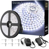 🔆 onforu 16.4ft dimmable led strip lights – 6000k bright daylight white tape light for under cabinet, bedroom, kitchen логотип