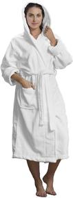 img 4 attached to 🛀 Soft and Luxurious ByLora Microfiber Hooded Towels in Classic White