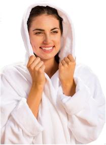 img 3 attached to 🛀 Soft and Luxurious ByLora Microfiber Hooded Towels in Classic White