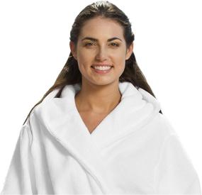 img 2 attached to 🛀 Soft and Luxurious ByLora Microfiber Hooded Towels in Classic White