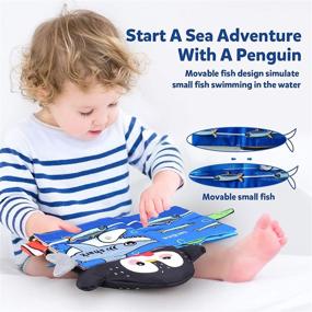 img 1 attached to Vanmor Baby Soft Cloth Book: Interactive Sea Animal Tail Activity Book with Hand Puppet - Perfect Educational Toy for Babies, Infants, and Toddlers