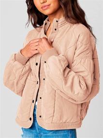 img 2 attached to 🧥 [BLANKNYC] Women's Tencel Drop Shoulder Quilted Jacket - Luxurious Fashion Clothing