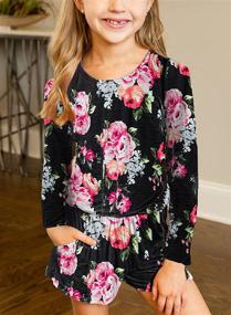 img 2 attached to 👗 Girls' Clothing Romper Jumpsuit: Sidefeel Summer Outfits for Jumpsuits & Rompers