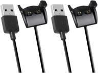 💪 emilydeals black charging cable for garmin vivosmart hr plus - 2pcs: compatible and effective chargers for garmin vivosmart hr/vivosmart hr+ logo
