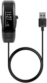 img 1 attached to 💪 Emilydeals Black Charging Cable for Garmin Vivosmart HR Plus - 2PCS: Compatible and Effective Chargers for Garmin Vivosmart HR/Vivosmart HR+