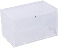 🦎 popetpop acrylic reptile breeding box - portable terrarium containers for mini pet houses - reptile terrarium habitat логотип