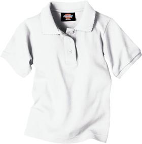 img 1 attached to 👕 Dickies Little Girls Picot Collar Tops, Tees & Blouses: Stylish Clothing for Girls