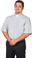 collar clergy shirt short sleeves men's clothing for shirts logo