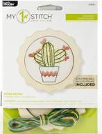 bucilla my first stitch embroidery kit, 4 inches, stuck on you logo