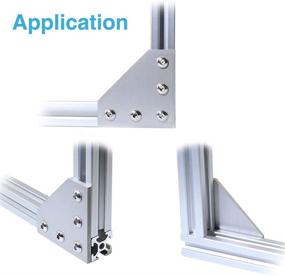 img 1 attached to 🛠️ Aluminum Profile Brackets by KOOTANS: High-Quality Industrial Hardware with Bracket Connection