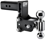 🔧 b&w trailer hitches tow & stow - 2.5" receiver, dual ball - 5" drop, 14,500 gtw - ts20037b logo