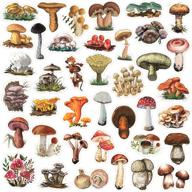 🍄 156pcs mushroom scrapbook stickers - self-adhesive mushroom laptop decals, plants decoration stickers, collection for windows, refrigerator, diy craft logo