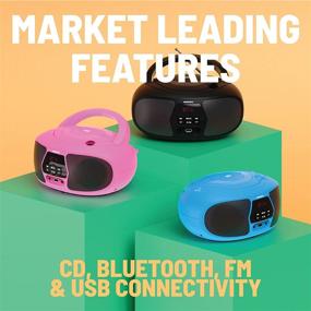 img 1 attached to 🔊 Улучшенный музыкальный центр Oakcastle BX200: Переносной CD-плеер, FM-радио и Bluetooth-стереодинамики с многофункциональной возможностью подключения