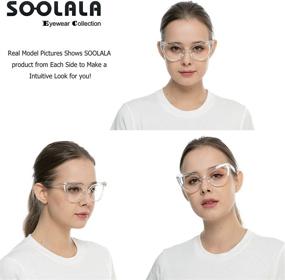 img 2 attached to SOOLALA Women's Cat Eye Readers Eyeglasses with Blue Light Blocking Lens for Optimal Eye Comfort