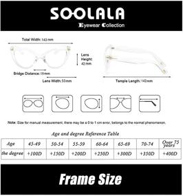 img 3 attached to SOOLALA Women's Cat Eye Readers Eyeglasses with Blue Light Blocking Lens for Optimal Eye Comfort