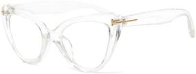 img 4 attached to SOOLALA Women's Cat Eye Readers Eyeglasses with Blue Light Blocking Lens for Optimal Eye Comfort