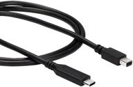 кабель startech.com mini displayport к usb-c - 4k 60гц - 1м / 3 фута - черный - адаптер usb 3.1 type c к mdp (cdp2mdpmm1mb) логотип