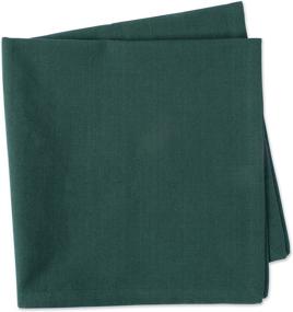 img 2 attached to 🍽️ DII Collection of Solid Napkin Sets, 20x20 inches, in Dark Green, 6 Pieces