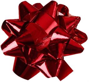 img 3 attached to Pack of 100 Red Metallic Confetti Bows - 1 inch for Enhanced SEO