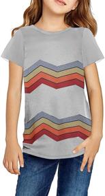 img 4 attached to 👚 Stylish Sidefeel Colorblock Button Shirts for Girls - Clothing, Tops, Tees & Blouses