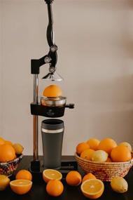 img 3 attached to Zulay Extra Tall Orange Juicer - Manual Citrus Squeezer for Various Drinkware, Ideal for Tumblers, Tall Glasses, and Cups, Perfect for Lemonade Stands and Juice Bars