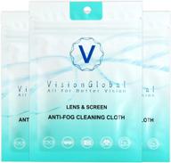 3 pack anti-fog wipes for glasses, tablets, screens, lenses – lens cleaning cloth & screen cleaning wipes logo