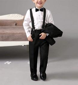 img 2 attached to 👔 Flairs New York Little Gentleman's Kids Bow Tie and Suspenders: Stylish Accessories for Your Child's Dapper Look