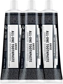 img 4 attached to Dr. Bronner’s All-One Toothpaste - Organic Anise, 5oz, 3-Pack - Effective, Natural, Fluoride-Free, SLS-Free - Freshens Breath, Reduces Plaque, Whitens Teeth - Vegan Formula