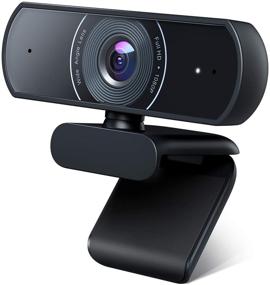 img 4 attached to 💻 Roffie 1080P Webcam with Dual Stereo Microphone - Full HD Video for Computers, PC Laptop, Desktop - USB Plug and Play - Conference, Study, Video Calling Camera