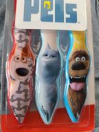 🐶 max, snowball, and duke secret life of pets 3-pack toothbrushes logo