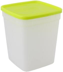 img 2 attached to 🥬 Arrow Home Products 00044: 1-Quart Freezer Containers 3-Pack - White/Green, Keep Your Food Fresh & Organized!