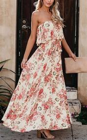 img 3 attached to 🌸 Annebouti Floral Sundress - Women's Strapless Summer Dress and Clothing