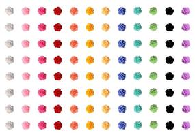 img 1 attached to 🌹 100-Piece 3D Rose Embellishments: Perfect for Nail Art, Jewelry Making - Multicolor Resin Flowers with Flat Backs