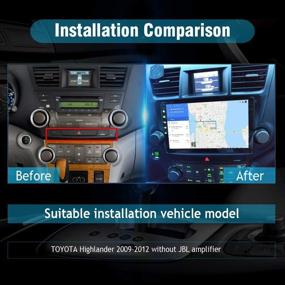 img 3 attached to 🚗 SYGAV Android 10 Car Radio for 2008-2012 Toyota Highlander with Carplay & Android Auto: 10.2 Inch GPS Navigation Head Unit