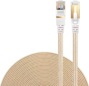 img 4 attached to 🔌 DanYee CAT7 Ethernet Cable 2-Pack – 1.6FT | High Speed | Professional Gold Plated Plug | STP Wires | CAT7 RJ45 Ethernet Cable | Available in 3FT, 10FT, 15FT, 26FT, 50FT, 66FT, and 100FT (Gold, 1.6ft)