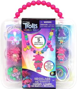 img 4 attached to 🎀 Tara Toy Trolls Necklace Craft Set