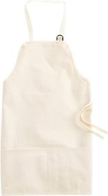 img 1 attached to 🎨 Durable Duck Canvas Artist Apron: TRAN Apron in Natural for Creative Professionals