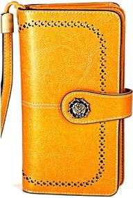 img 3 attached to 👛 Stylish Leather Wallet with Wristlet Strap for Women - Handbags & Wallets Combo