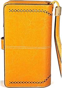 img 2 attached to 👛 Stylish Leather Wallet with Wristlet Strap for Women - Handbags & Wallets Combo