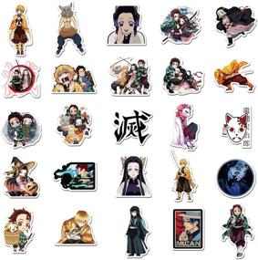 img 2 attached to 🔥 Demon Slayer: Kimetsu no Yaiba Waterproof Stickers - Perfect for Laptops, Skateboards, Snowboards, Bicycles & More! (50pcs Pack)