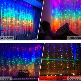 img 2 attached to 7-Color Rainbow Curtain Lights: Greenke LED Fairy Lights for Christmas, Party, Wedding Décor - Waterproof, Remote Controlled, Timer, and 8 Twinkle Modes